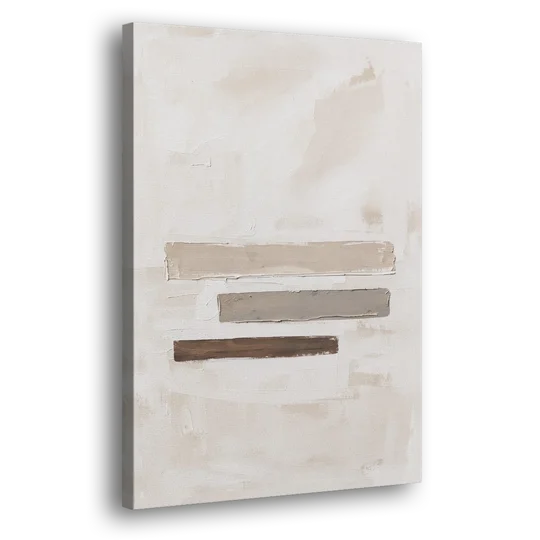 Scandinavian Abstract Art of Birch, Ash and Walnut Bars - Canvas Wall Art - Side