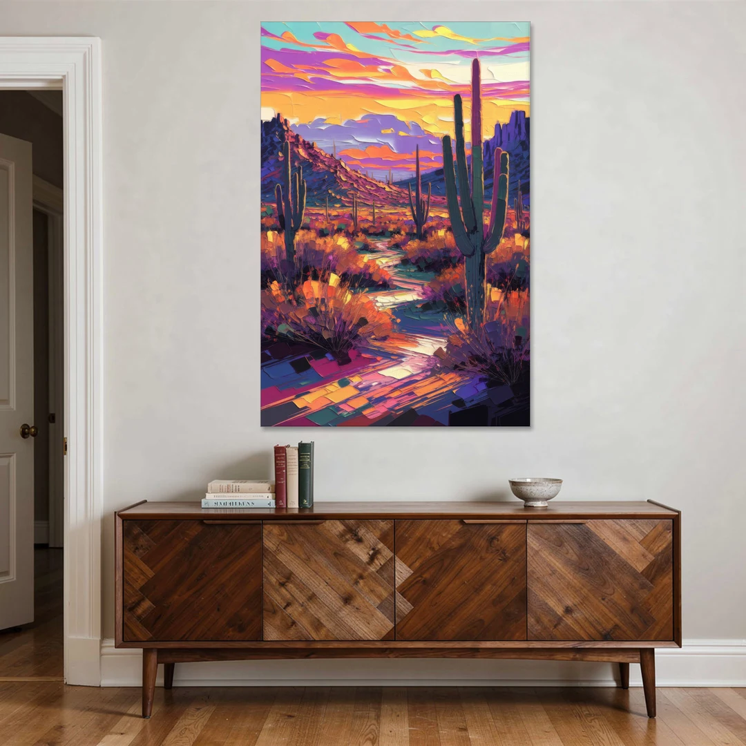 Scottsdale Desert Sunset - Canvas Wall Art - Coffee Table - 40x60
