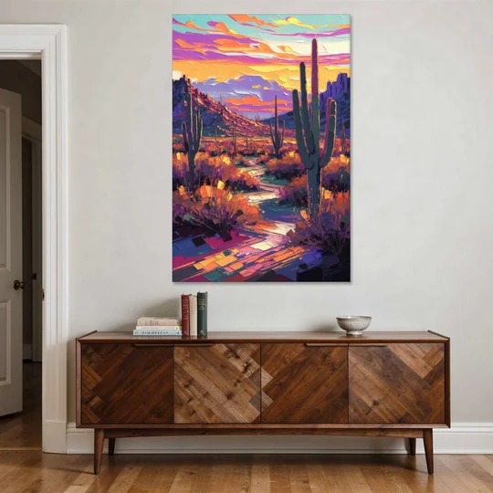 Scottsdale Desert Sunset - Canvas Wall Art - Coffee Table - 40x60