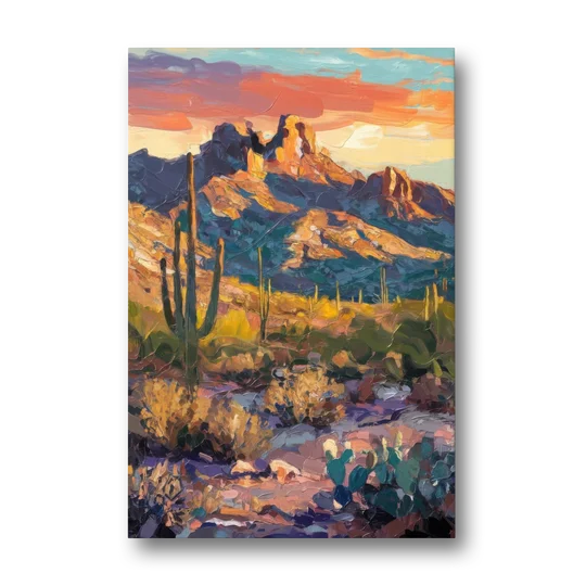 Scottsdale Mountain Views - Canvas Wall Art - Front