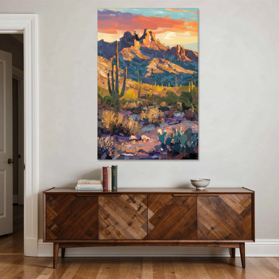 Scottsdale Mountain Views - Canvas Wall Art - Coffee Table - 40x60