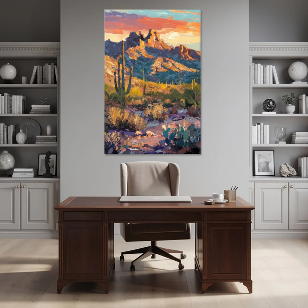 Scottsdale Mountain Views - Canvas Wall Art - Office - 40x60