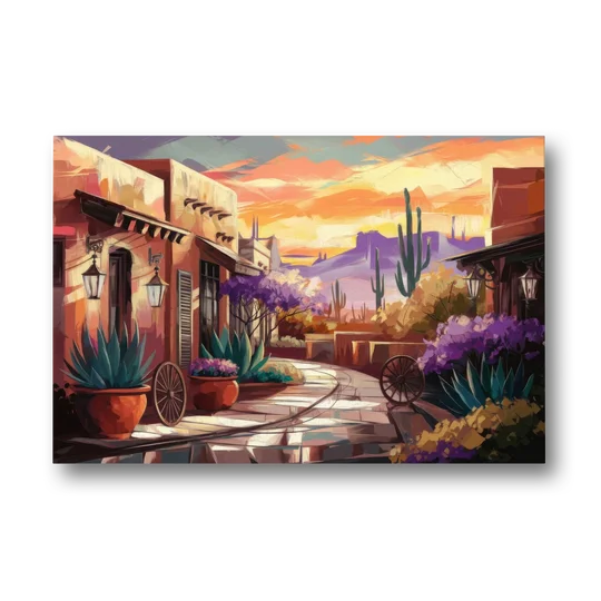 Scottsdale Old Town Charm - Canvas Wall Art - Front