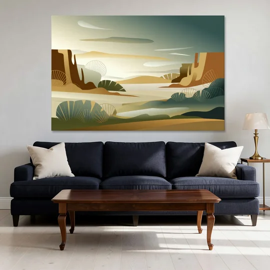 Scottsdale Sonoran Serenity - Canvas Wall Art - Sofa - 60x40