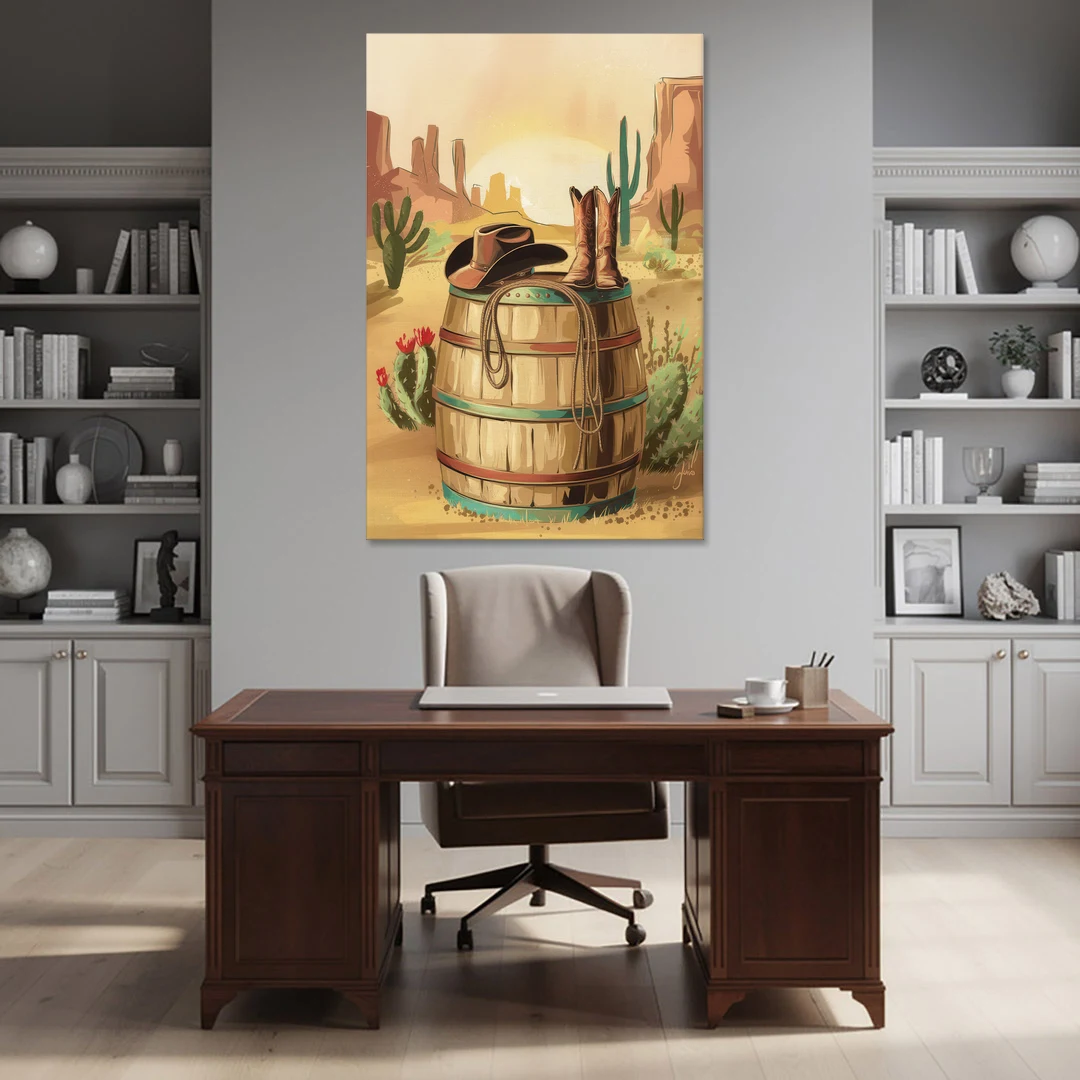 Scottsdale Western Heritage - Canvas Wall Art - Office - 40x60