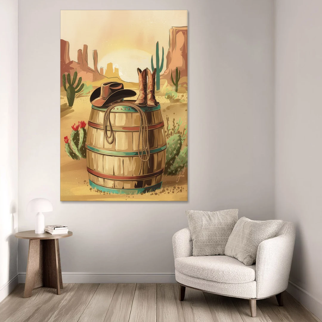 Scottsdale Western Heritage - Canvas Wall Art - Sofa - 40x60