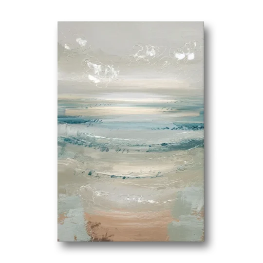 Seaside Blue Horizon - Canvas Wall Art - Front