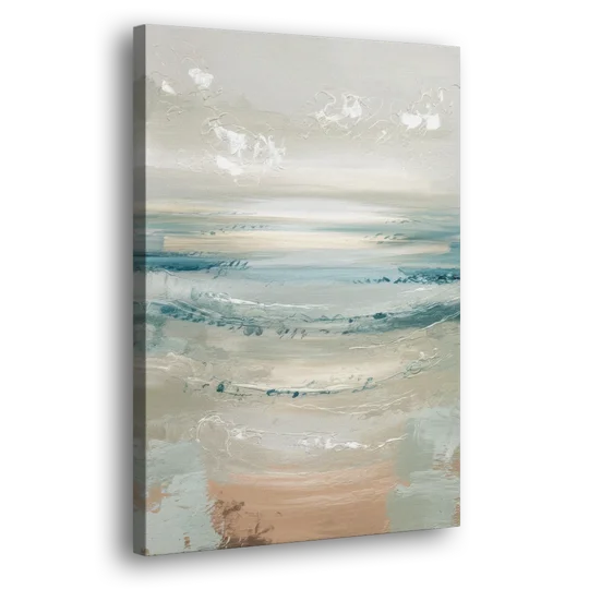 Seaside Blue Horizon - Canvas Wall Art - Side