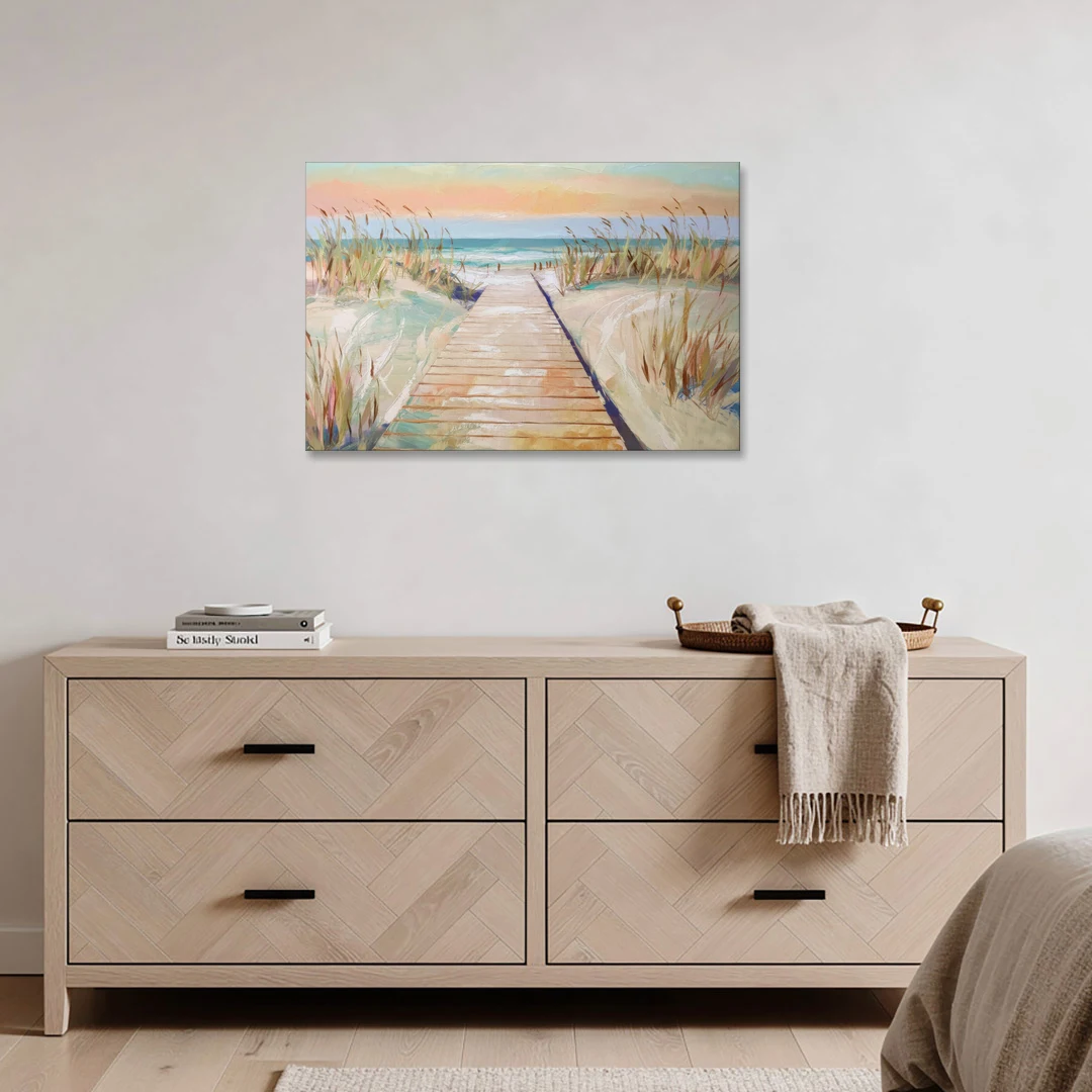 Seaside Boardwalk Dreams - Canvas Wall Art - Coffee Table - 36x24