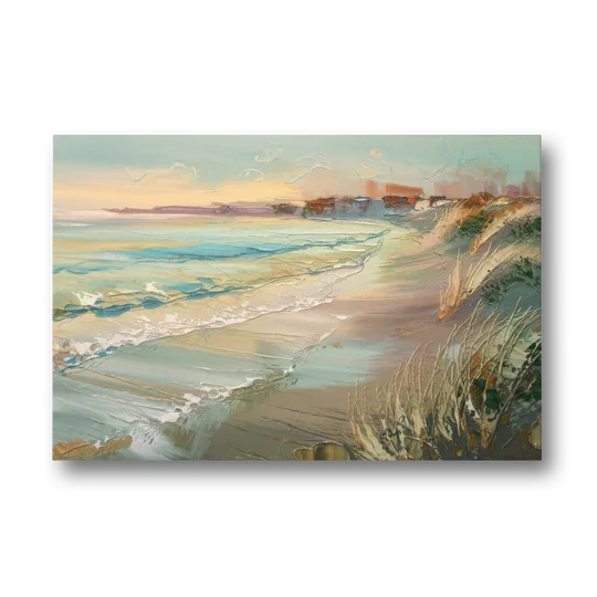 Seaside Shoreline Escape - Canvas Wall Art - Front