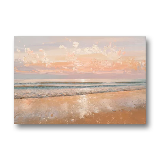 Seaside Waves And Sand - Canvas Wall Art - Front