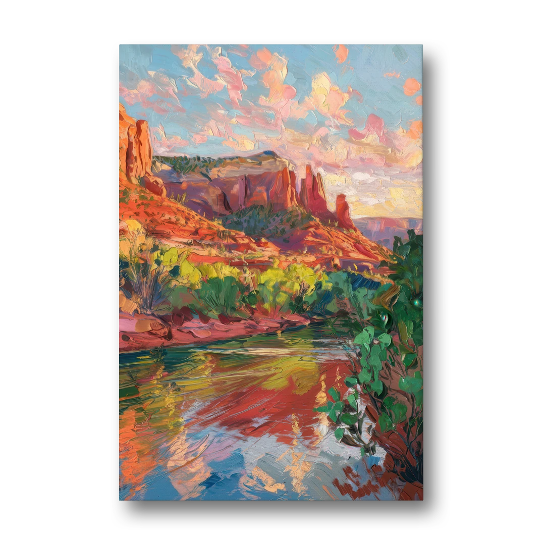 Sedona Scenic Canyon Vibes - Canvas Wall Art - Front
