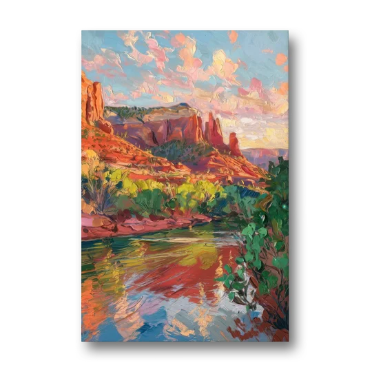 Sedona Scenic Canyon Vibes - Canvas Wall Art - Front