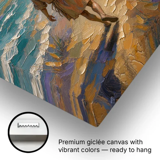 Christian Shepherd Carrying the Lamb - Canvas Wall Art - Gallery Wrap Corner