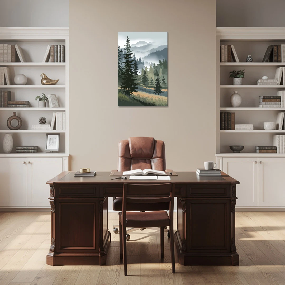 Sitka Evergreen Landscape - Canvas Wall Art - Office - 24x36