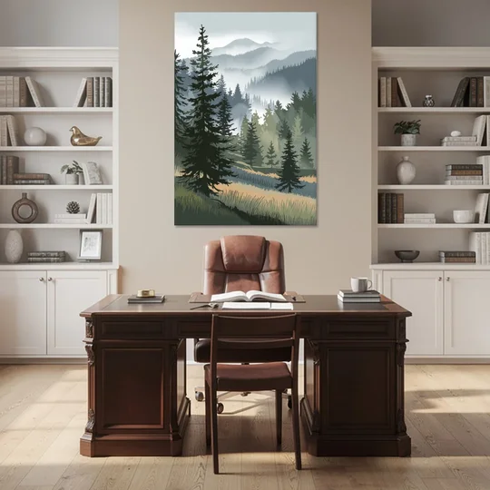 Sitka Evergreen Landscape - Canvas Wall Art - Office - 40x60