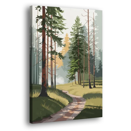 Sitka Forest Serenity - Canvas Wall Art - Side