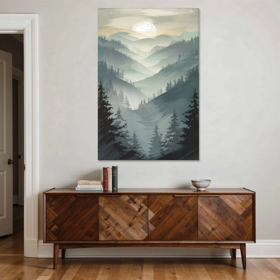 Sitka Misty Mountains - Canvas Wall Art - Coffee Table - 40x60
