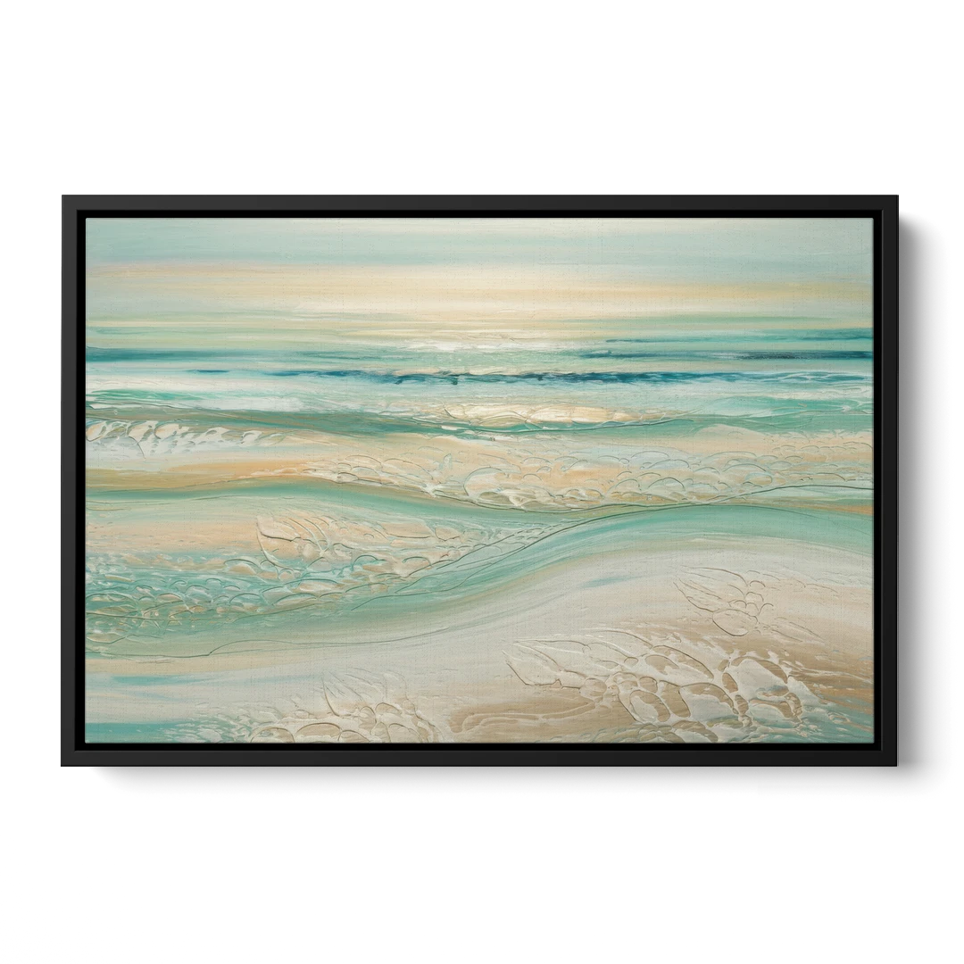 Sitka Ocean Breeze - Black Framed Canvas Wall Art - Front