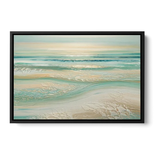 Sitka Ocean Breeze - Black Framed Canvas Wall Art - Front