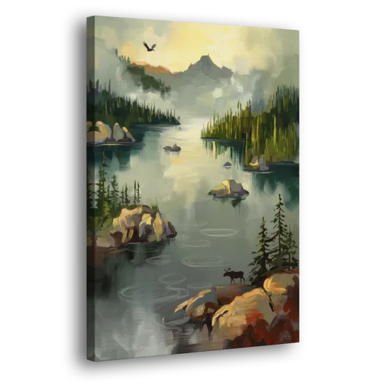Sitka Wilderness Escape - Canvas Wall Art - Side