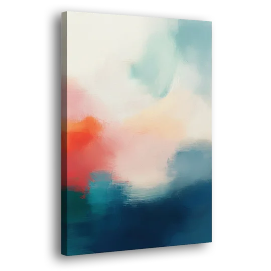 Spectrum Sea - Canvas Wall Art - Side
