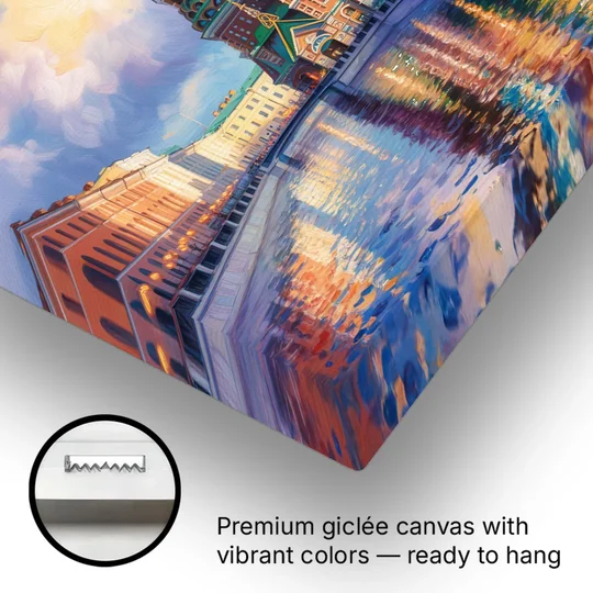 Spilled Blood Splendor - Canvas Wall Art - Gallery Wrap Corner