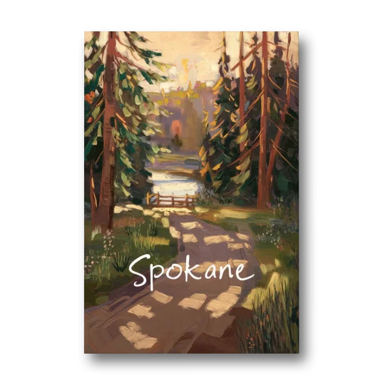 Spokane Nature Trails - Canvas Wall Art - Front