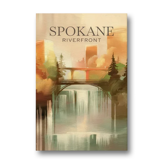 Spokane Riverfront Views - Canvas Wall Art - Front