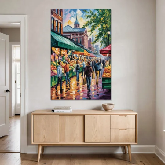 St Lawrence Market Scene - Canvas Wall Art - Coffee Table - 40x60