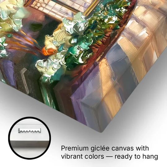 St. Louis Forest Park Landscape - Canvas Wall Art - Gallery Wrap Corner