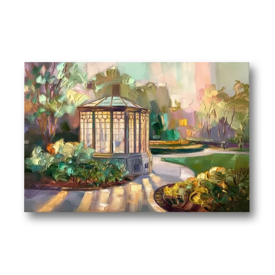 St. Louis Forest Park Landscape - Canvas Wall Art - Front