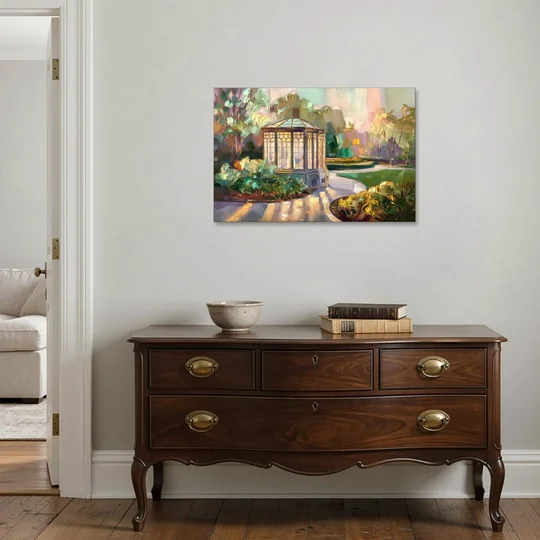 St. Louis Forest Park Landscape - Canvas Wall Art - Coffee Table - 36x24