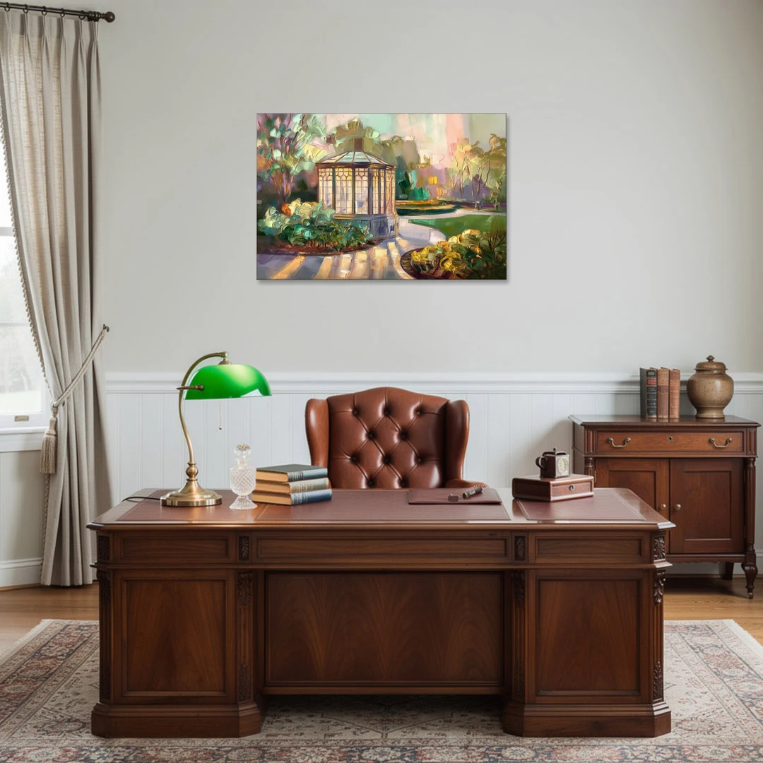 St. Louis Forest Park Landscape - Canvas Wall Art - Office - 36x24