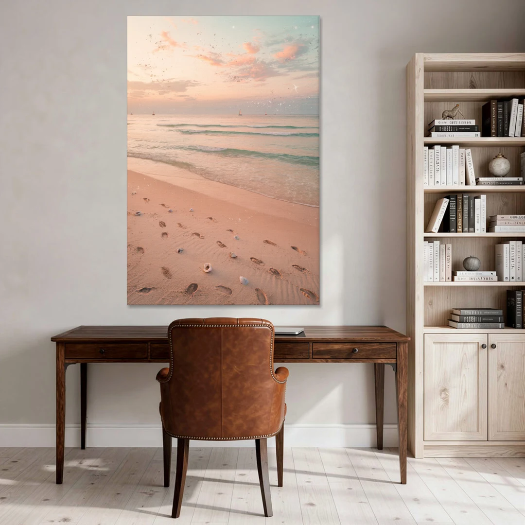St. Petersburg Beachfront Serenity - Canvas Wall Art - Office - 40x60