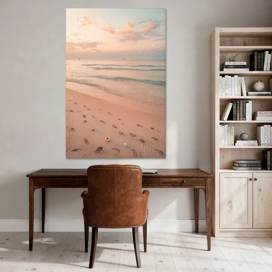 St. Petersburg Beachfront Serenity - Canvas Wall Art - Office - 40x60