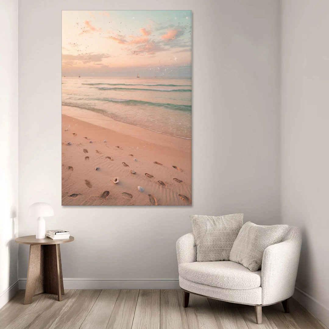 St. Petersburg Beachfront Serenity - Canvas Wall Art - Sofa - 40x60