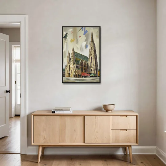 St. Stephen's Majesty - Black Framed Canvas Wall Art - Coffee Table - 24x36