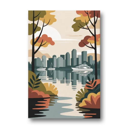 Stanley Park Seawall - Canvas Wall Art - Front
