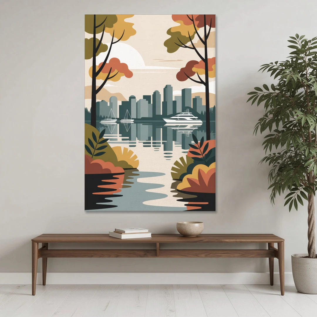Stanley Park Seawall - Canvas Wall Art - Coffee Table - 40x60