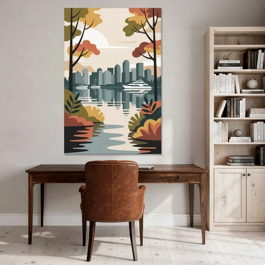 Stanley Park Seawall - Canvas Wall Art - Office - 40x60