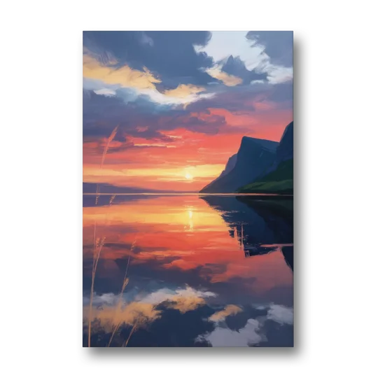 Sunset Over Gros Morne - Canvas Wall Art - Front