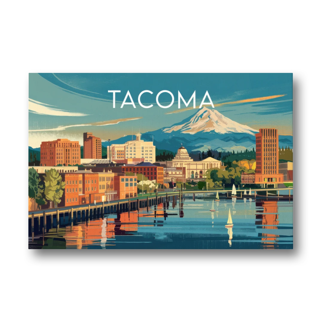 Tacoma Downtown Charm - Canvas Wall Art - Front