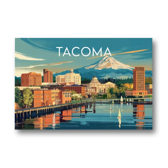 Tacoma Downtown Charm - Canvas Wall Art - Front