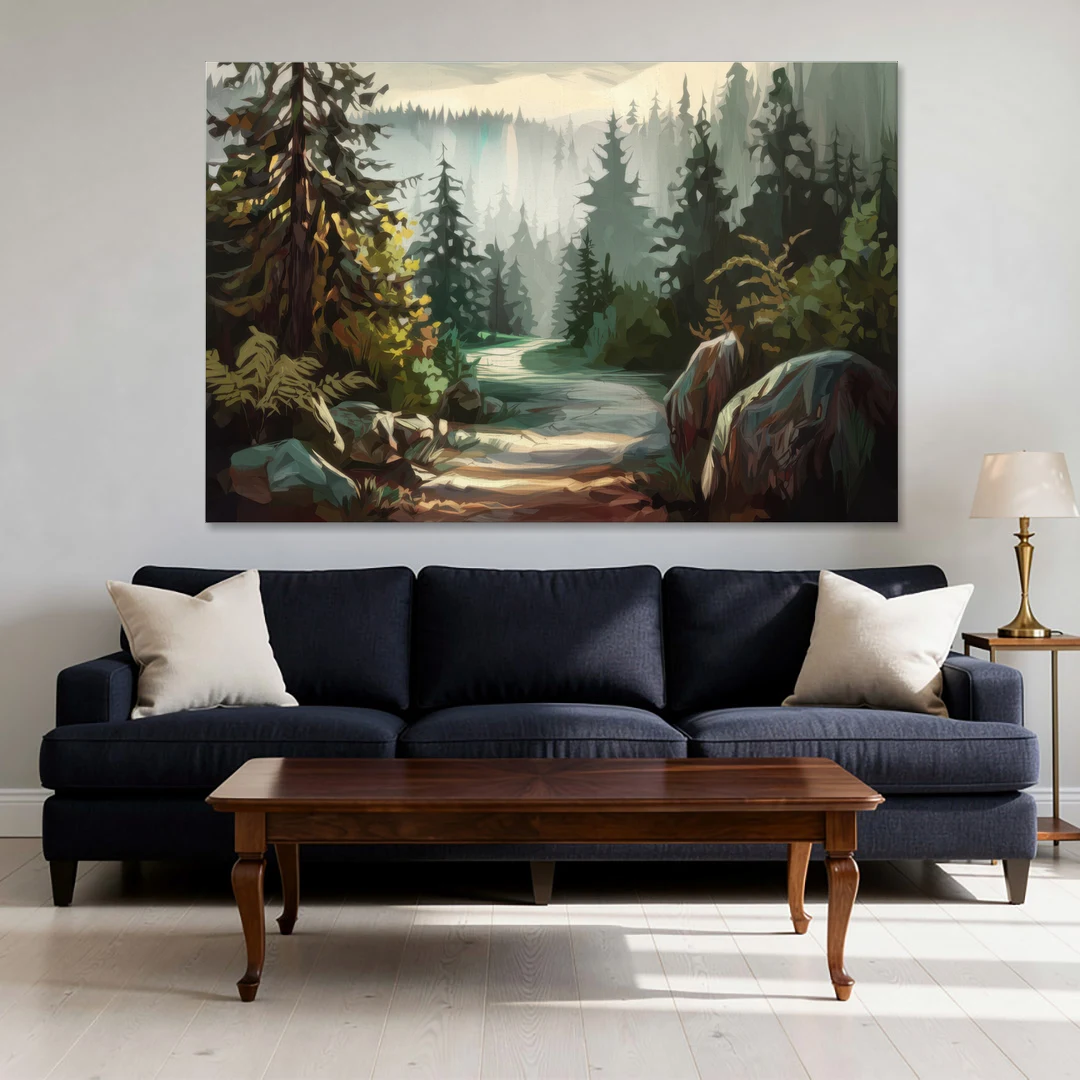 Tacoma Pacific Northwest Beauty - Canvas Wall Art - Sofa - 60x40