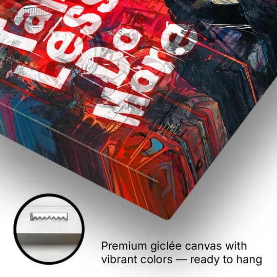 Talk Less Do More - Canvas Wall Art - Gallery Wrap Corner