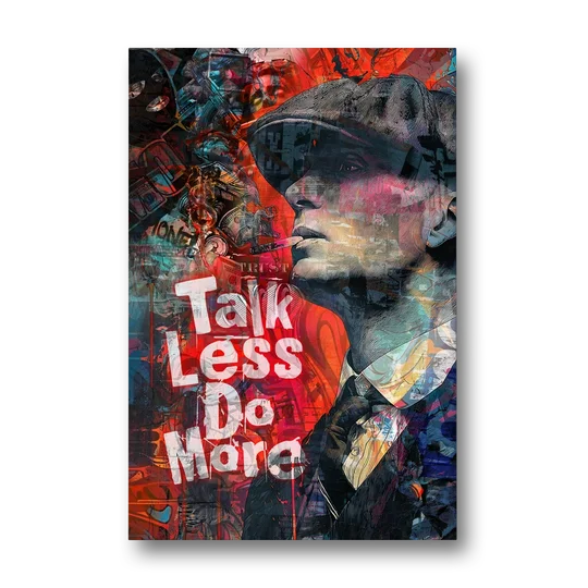 Talk Less Do More - Canvas Wall Art - Front