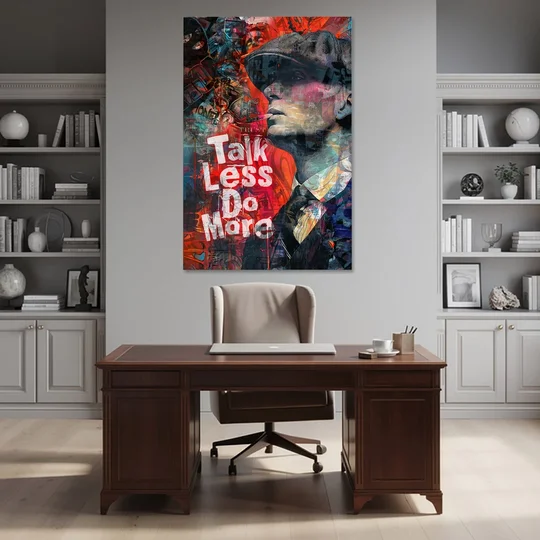 Talk Less Do More - Canvas Wall Art - Office - 40x60
