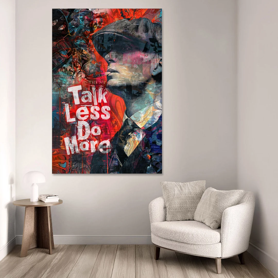Talk Less Do More - Canvas Wall Art - Sofa - 40x60