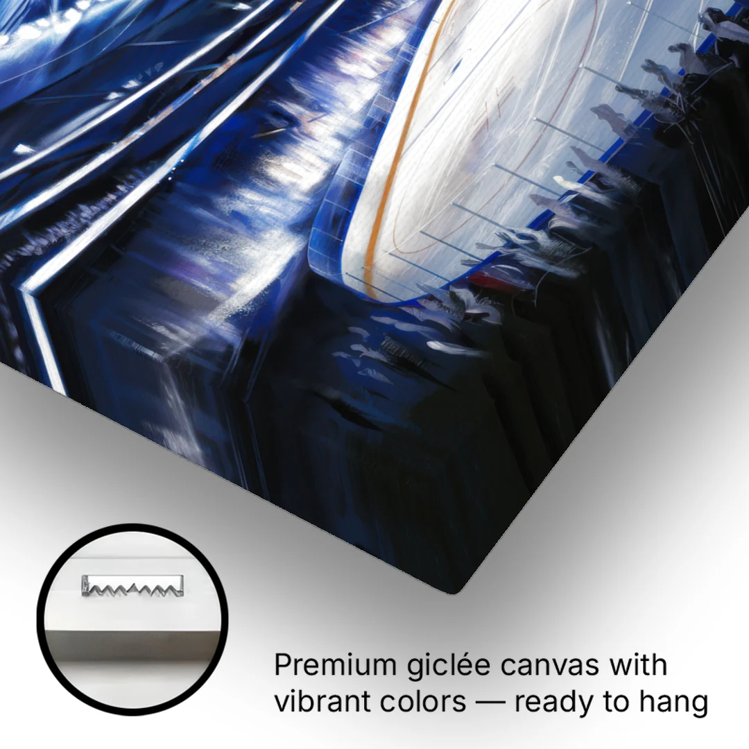 Tampa Bay Lightning Arena Lights - Canvas Wall Art - Gallery Wrap Corner
